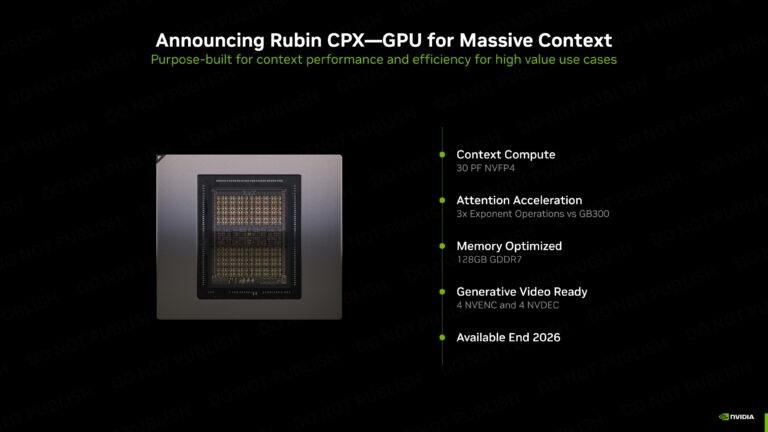 مشخصات پردازنده Rubin CPX