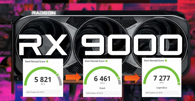 افزایش عملکرد RX 9070 با بایوس نسخه XT