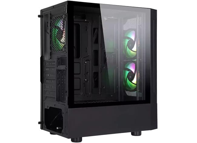 کیس گیمینگ اوست مدل GT-AV201 از نمای پشتی