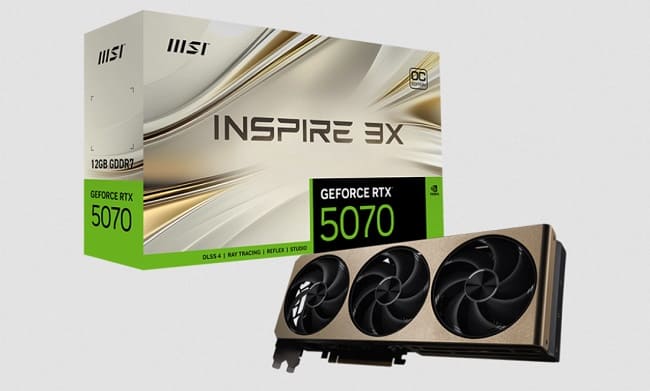 کارت گرافیک GeForce RTX 5070 INSPIRE 3X