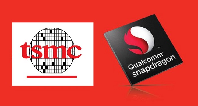 تراشه اسنپدراگون در کنار لوگوی TSMC