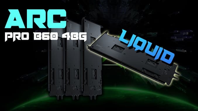 مکس‌سان کارت گرافیک تک‌اسلات Arc Pro B60 را برای نصب ۷ تایی معرفی کرد