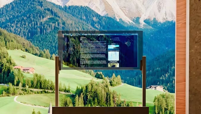 مانیتور شفاف فانتوم: مشخصات و قیمت اولین نمایشگر شفاف جهان