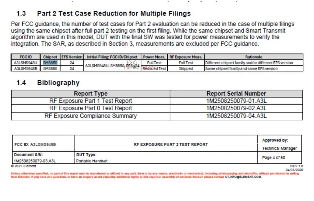 گواهی fcc برای گلکسی s26 Utra