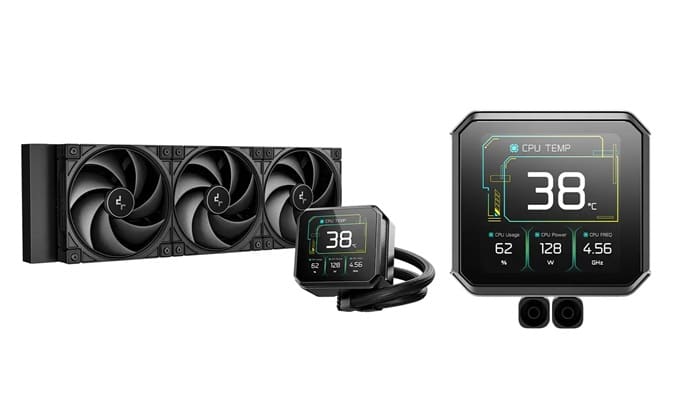 رونمایی از خنک‌کننده مایع DeepCool SPARTACUS 360 با نمایشگر ۳.۴ اینچی 