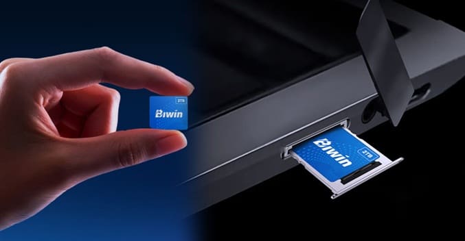حافظه Biwin CL100 Mini SSD معرفی شد؛ درایو NVMe در ابعاد سیم‌کارت
