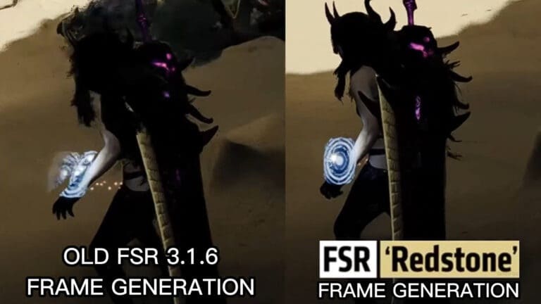 مقایسه FSR Redstone با FSR 3.1