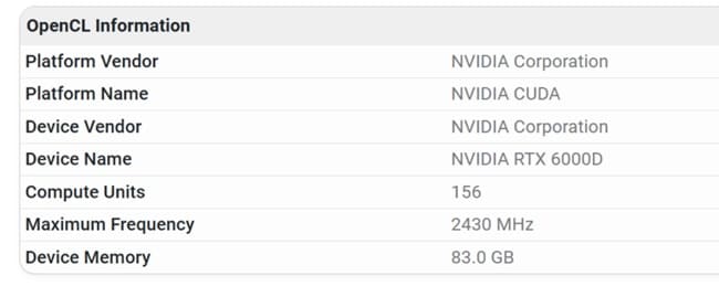 مشخصات RTX 6000D