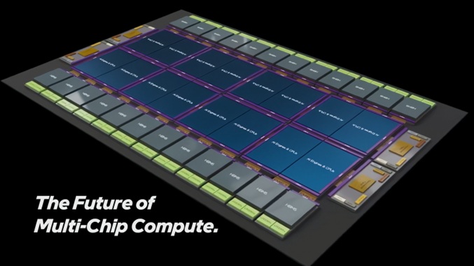 رندر پرانده مبتنی بر چیپلت اینتل