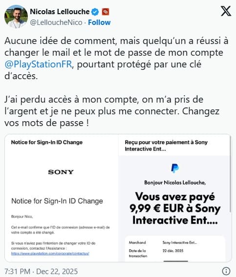 توئیتر Nicolas Lellouche