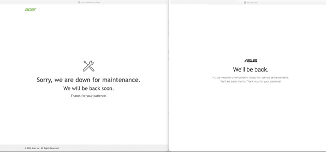 سایت ایسوس و ایسر در آلمان
