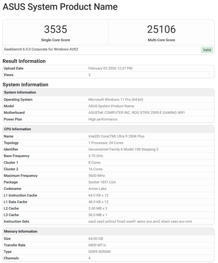 بنچمارک لو رفته از 290K