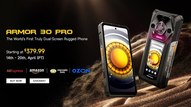 اولین گوشی مقاوم دو صفحه ای در دنیا