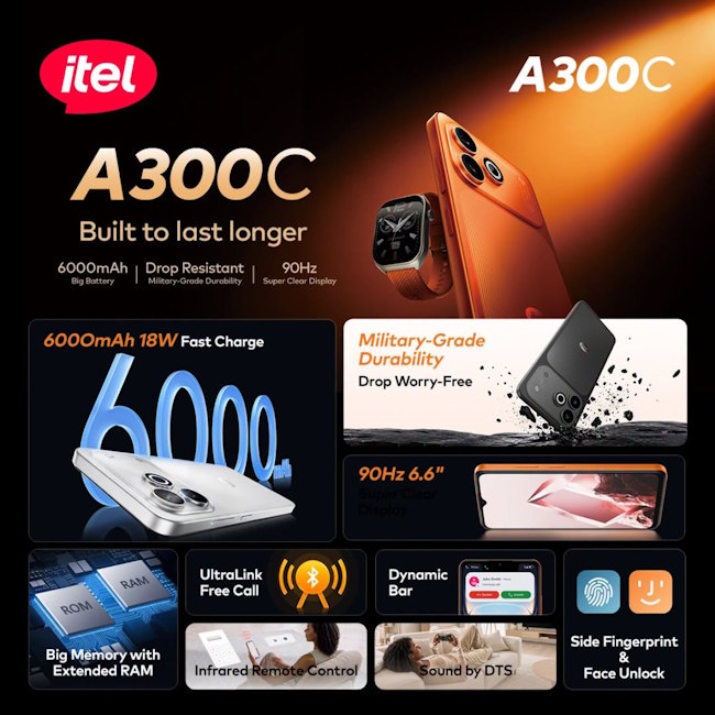گوشی آیتل A300C