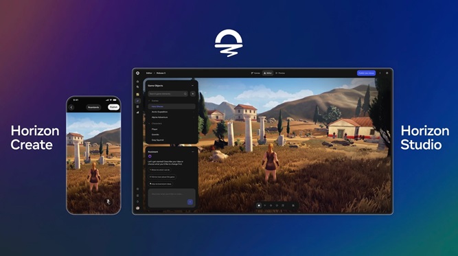 ساخت بازی با هوش مصنوعی Horizon Create و Horizon Studio