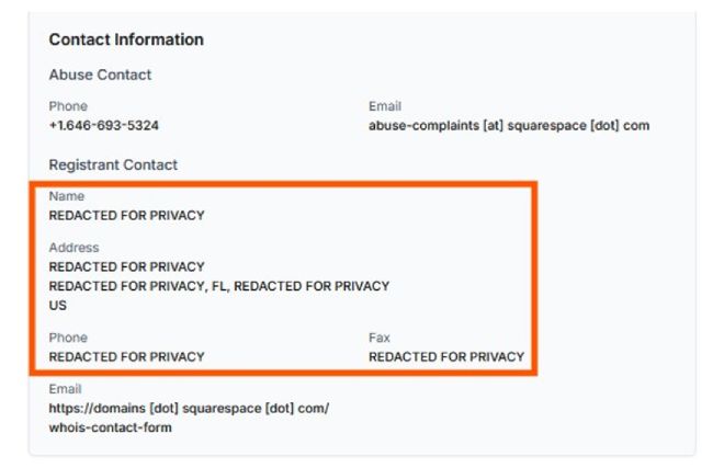 حفظ حریم خصوصی مالک دامنه در WHOIS