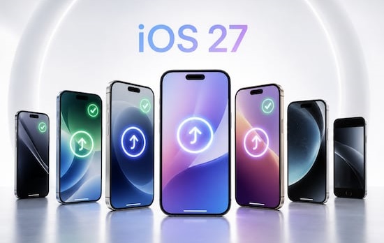 دستگاه‌های سازگار با iOS 27