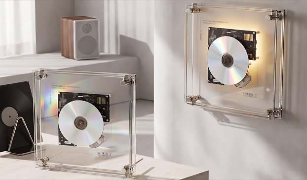 یک پخشکننده CD شفاف