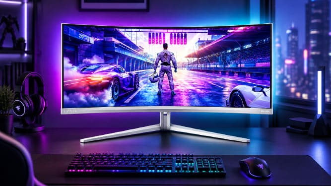 فیلیپس مانیتور QD-OLED نسل پنج با قابلیت‌های هوش مصنوعی معرفی کرد