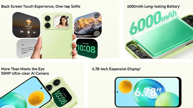 ویژگیها و مشخصات فنی گوشی آنر Honor X5ds