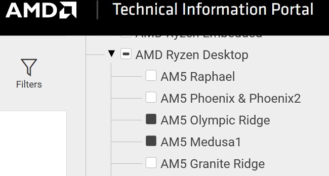 لیست پشتیانی سوکت در سایت AMD