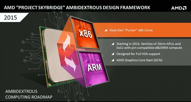 ارائه AMD در باره SkyBridge 