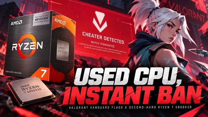 مجازات برای گناهِ نکرده! حساب Valorant این کاربر با خرید CPU دست دوم بن شد