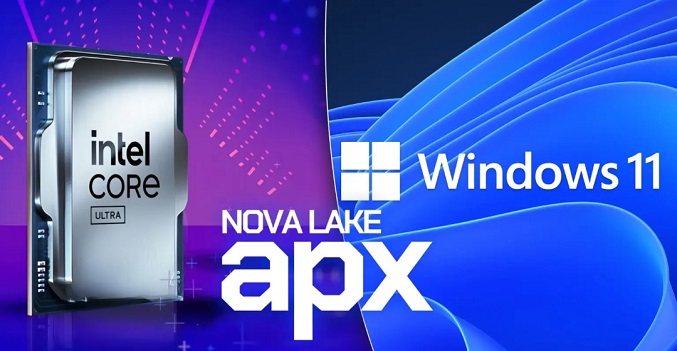 ویندوز ۱۱ برای عرضه پردازنده‌های Nova Lake آماده می‌شود؛ اضافه شدن افزونه APX برای افزایش سرعت برنامه‌ها