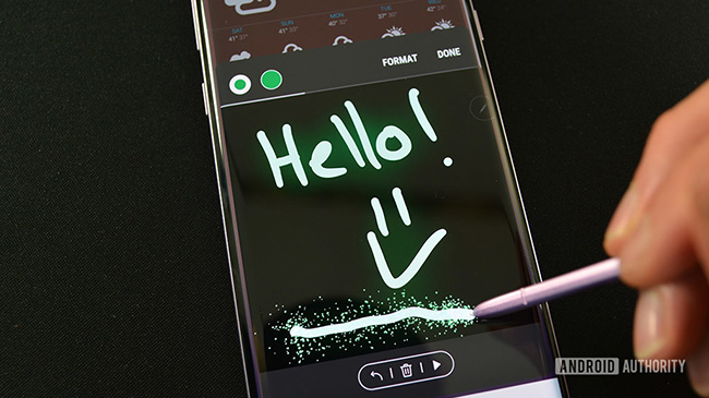 تنظیمات قلم سامسونگ Live Message Galaxy