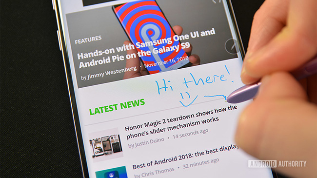 قابلیت های قلم اس پن Screen Write Samsung S Pen