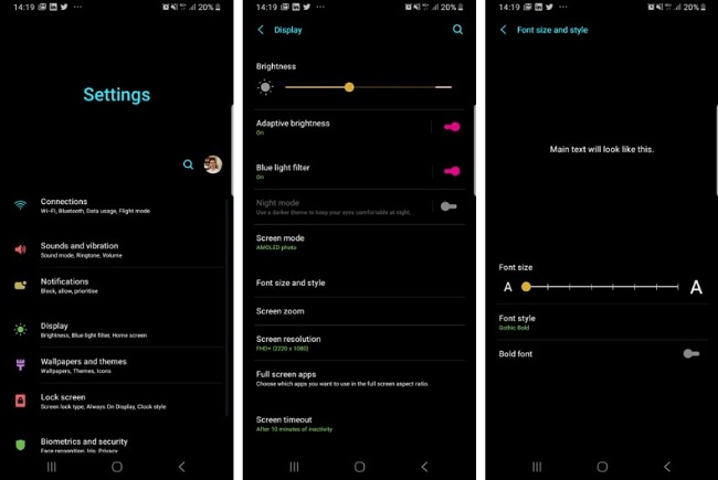 آموزش تغییر فونت گوشی سامسونگ