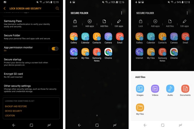 قفل كردن برنامه ها با اثر انگشت سامسونگ