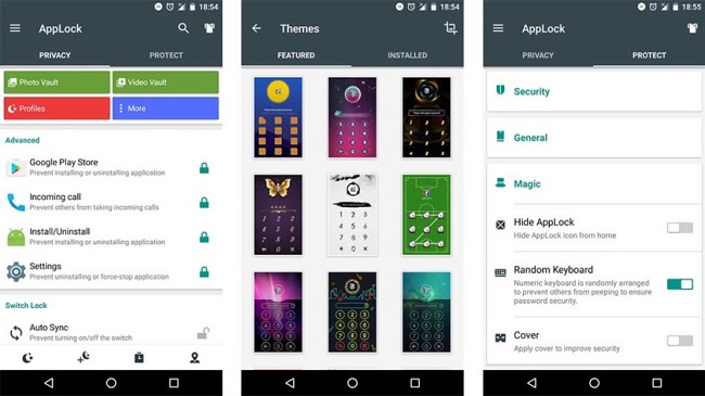 برنامه AppLock برای قفل كردن برنامه ها با اثر انگشت