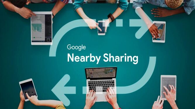 نسخه ی اندرویدی ایردراپ با نام nearby share