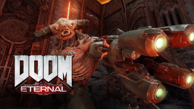 بازی doom eternal در 1000 فریم بر ثانیه