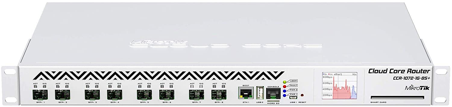 روتر سازمانی میکروتیک  CCR1072-1G-8S Plus