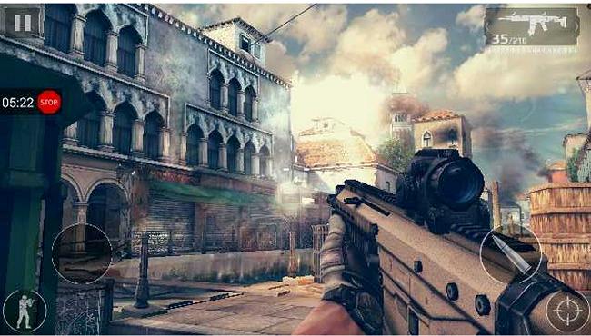 محیط بازی Modern Combat 5