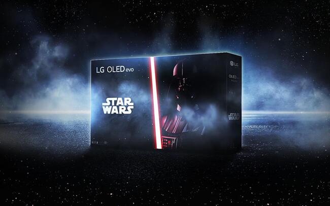 جعبه تلویزیون lg با تم star wars